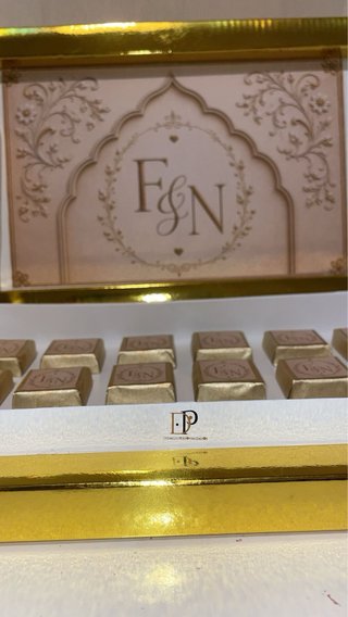 Caja personalizada de chocolatinas