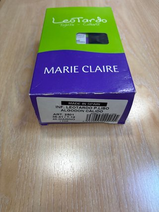 Leotardos Marie Claire Algodón Cálido Azul