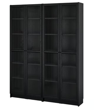 Estantería Billy 80cm con vitrina y altillo