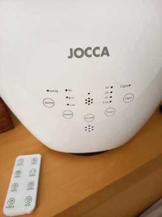 Ventilador Jocca Oscilobatiente con Luz y Temporiz