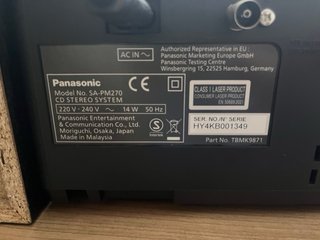 Minicadena Panasonic SC-PM270EG-S Plata