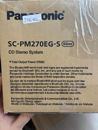 Minicadena Panasonic SC-PM270EG-S Plata