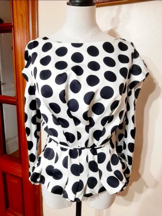 Blusa Zara lunares M