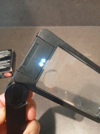 Lupa de lectura con LED plegable