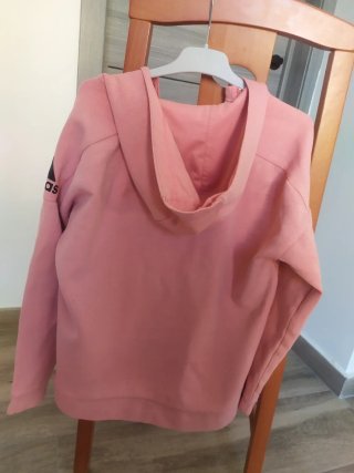 Chaqueta Adidas Rosa con Cremallera