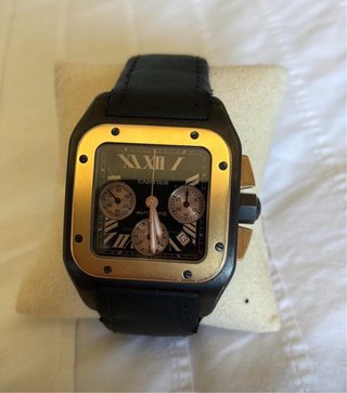 Cartier Santos 100XL ref: 3104 Cronógrafo FULLSET