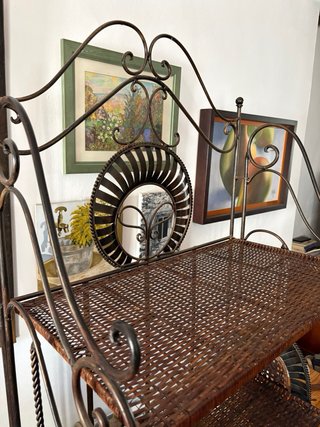 Estantería Hierro y Mimbre