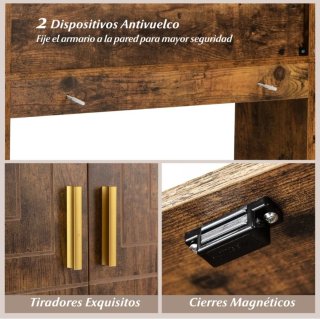 Costway Estante para Inodoro Independiente Armario