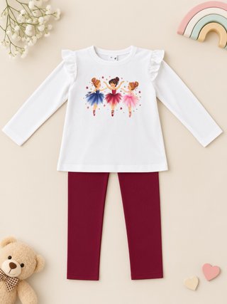 Conjunto niña 3 bailarinas Talla 6 años