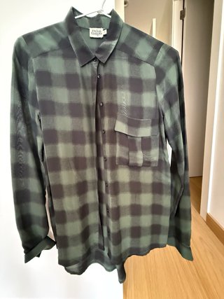 Camisa cuadros Twist Tango Talla M Seda