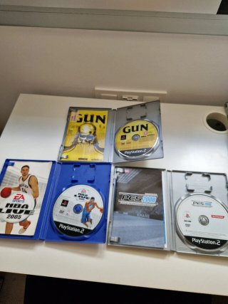 Juegos PS2: NBA Live 2005, Gun, PES 2008