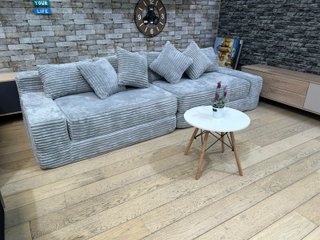 Sofá Cama Modular Gris Corduroy