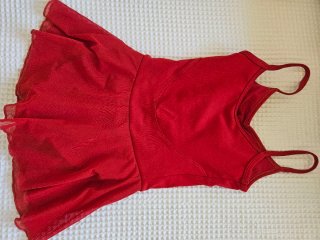 Maillot ballet Decathlon rojo 10-11 años
