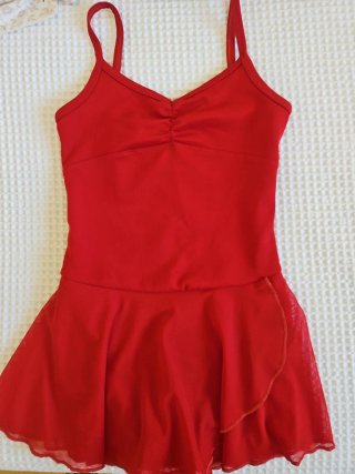 Maillot ballet Decathlon rojo 10-11 años