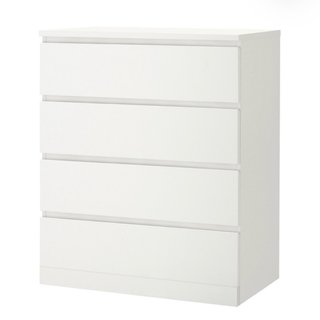 Cómoda Malm de Ikea + Cambiador a medida
