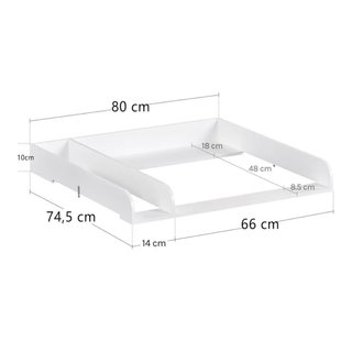 Cómoda Malm de Ikea + Cambiador a medida