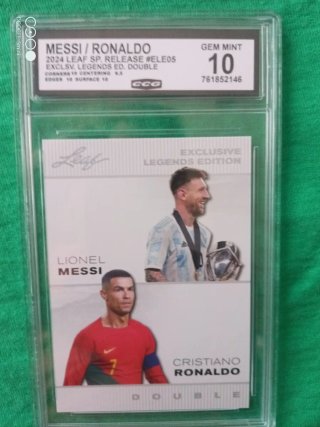 Cromo Messi/Ronaldo GEM MINT 10