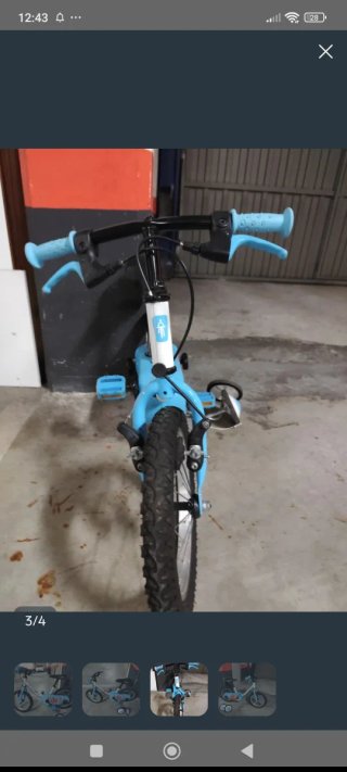 Bicicleta Infantil 14 pulgadas Btwin.
