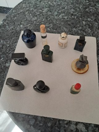 Lote de 10 Frasquitos Miniatura Perfume Vacíos