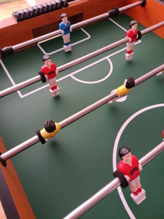 Futbolín Madera HOMCOM 8 Barras 2 Bolas