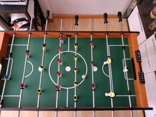 Futbolín Madera HOMCOM 8 Barras 2 Bolas