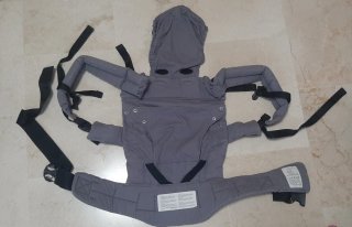 Mochila portabebés Manduca Pure Cotton – Dark Grey
