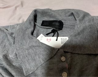 Jersey Polo punto liso gris vigoré talla XL