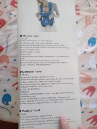 Mochila Porta Bebé Jané 2 Posiciones