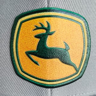 Gorra John Deere Negra y Gris