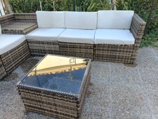 Conjunto Exterior Sofá Ratán