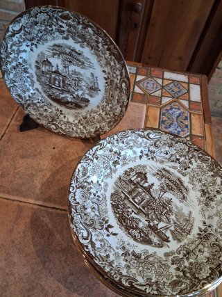 Platos antiguos Cartuja de Sevilla Pickman