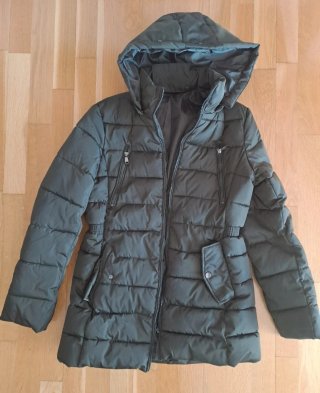Abrigo verde oscuro mujer talla M