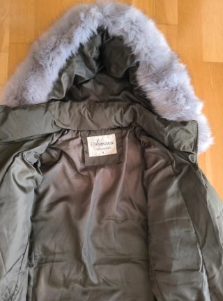 Abrigo verde oscuro mujer talla M