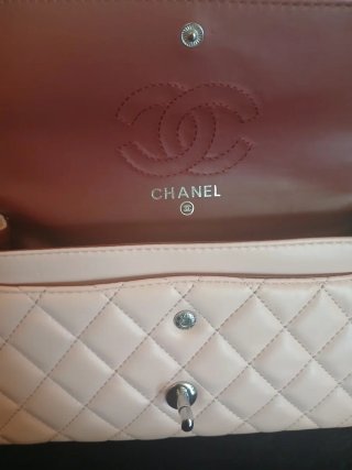Bolso Rosa Chanel Acolchado Nuevo
