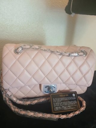 Bolso Rosa Chanel Acolchado Nuevo