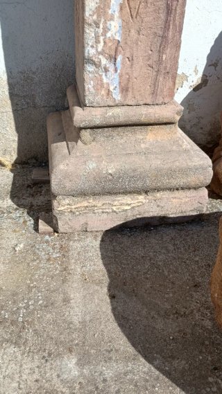 Pareja de columnas antiguas piedra natural (2,26 m