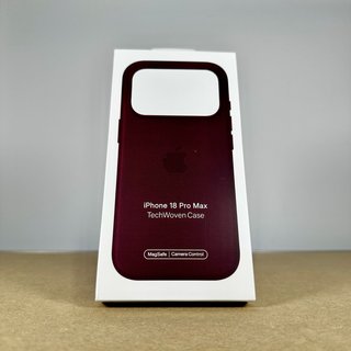 Funda iPhone 18 Pro Max Trenzado Técnico Burdeos