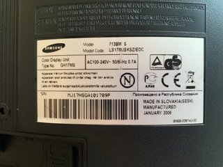 Pantalla Samsung 713BM S Plata
