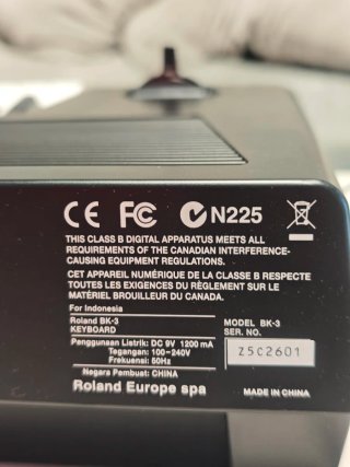 Roland BK-3 Teclado