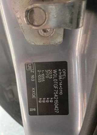 Opel capot zafira a blue line 464099