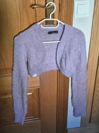 Chaqueta torera lila Mango talla S