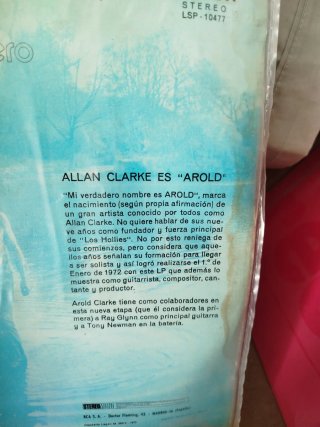 Vinilo Mi Verdadero Nombre es Arold