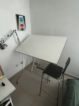 Mesa Dibujo Arquitectura Ajustable con banqueta