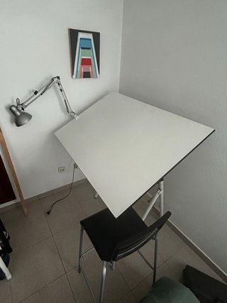 Mesa Dibujo Arquitectura Ajustable con banqueta