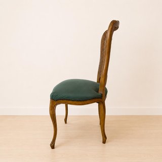 Silla Vintage Isabelina Madera y Mimbre