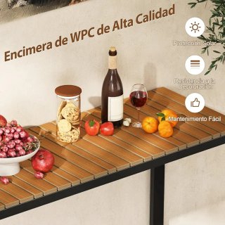 COSTWAY Mesa Consola Rectangular 129 x 42 x 75 cm