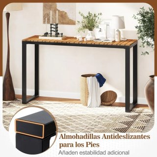 COSTWAY Mesa Consola Rectangular 129 x 42 x 75 cm