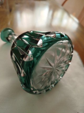 Florero o botella Cristal de Bohemia