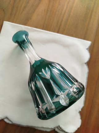 Florero o botella Cristal de Bohemia