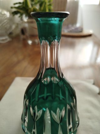 Florero o botella Cristal de Bohemia